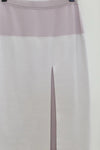 SWAYING/KNIT wool double-sided contrast slit skirt SW24SS3B30 white